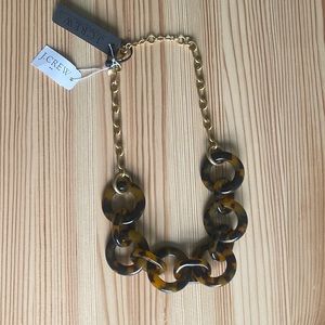 NWT JCrew Tortoise Statement Necklace